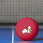 Kerstpinguïn met sneeuwballen pingpongbal (Net)