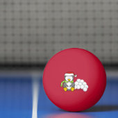 Kerstpinguïn met sneeuwballen pingpongbal (Net)