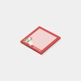 Kerstpinguïn met sneeuwballen post-it® notes