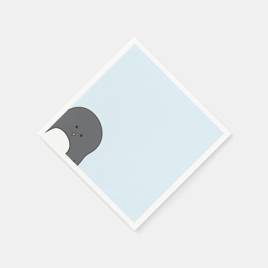 Kerstpinguïn Napkin Servet (Hoek)