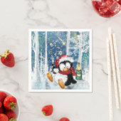 Kerstpinguïn Napkins Servet (Insitu)