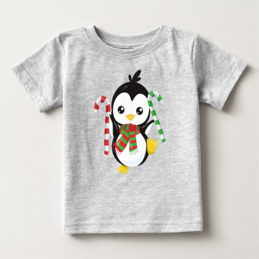 Kerstpinguïn, pinguïn met karf, snoepriet (Voorkant)