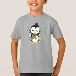 Kerstpinguïn, pinguïn met karf, snoepriet t-shirt