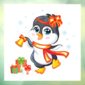 Kerstpinguïn Raamsticker (Vel 3)