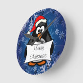 Kerstpinguïn Ronde Klok (Hoek)