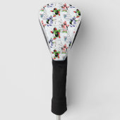 kerstpinguïn schaatsen golfheadcover (Voorkant)