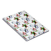 kerstpinguïn schaatsen notitieboek (Rechterzijde)