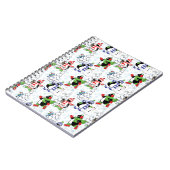 kerstpinguïn schaatsen notitieboek (Linkerzijde)