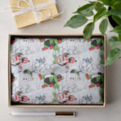 kerstpinguïn schaatsen tissuepapier (Geschenk)