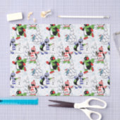 kerstpinguïn schaatsen tissuepapier (Craft)