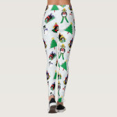 kerstpinguïn skiën leggings (Achterkant)