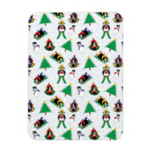 kerstpinguïn skiën magneet (Verticaal)