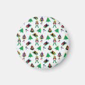 kerstpinguïn skiën magneet (Voorkant)