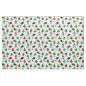 kerstpinguïn skiën stof (Fat Quarter)