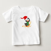 kerstpinguïn Skiing (Voorkant)