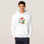 kerstpinguïn Skiing Snow Hoodie (Voorkant volledig)