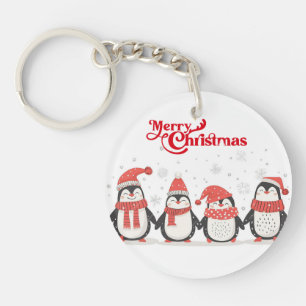 Kerstpinguïn Sleutelhanger