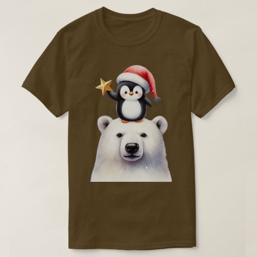 kerstpinguïn t-shirt (Design voorkant)
