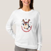 Kerstpinguïn T-shirt (Voorkant)