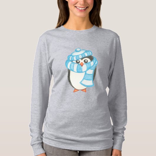 Kerstpinguïn T-shirt (Voorkant)
