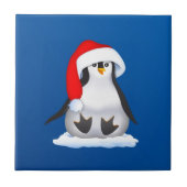 Kerstpinguïn Tegeltje (Voorkant)