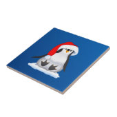 Kerstpinguïn Tegeltje (Zijkant)
