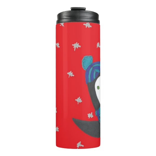 Kerstpinguïn Thermosbeker (Voorkant)