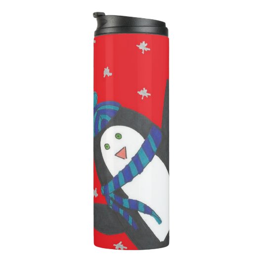 Kerstpinguïn Thermosbeker (Geroteerd rechts)