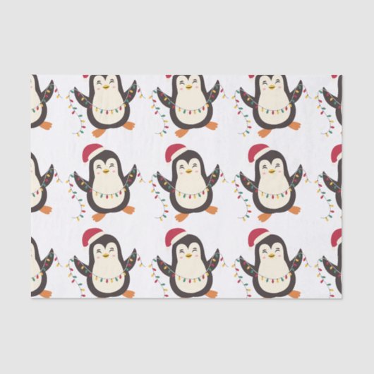 Kerstpinguïn Tissuepapier (Voorkant)