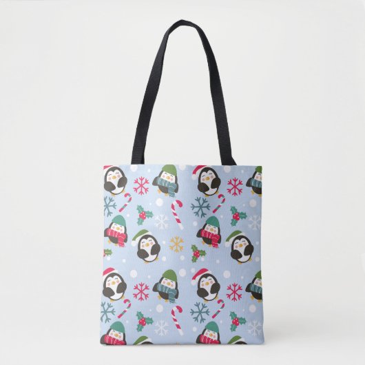 Kerstpinguïn Tote Bag (Voorkant)