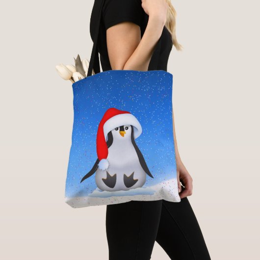 Kerstpinguïn Tote Bag (Dichtbij)