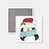 kerstpinguïn Tshirts en cadeautjes Magneet (Voorkant / Achterkant)