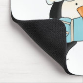 kerstpinguïn Tshirts en cadeautjes Muismat (Hoek)