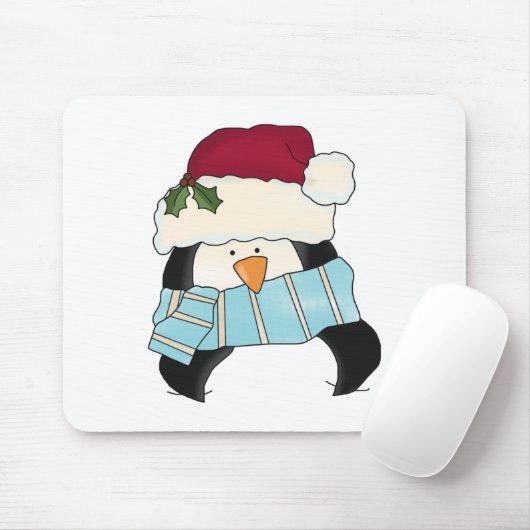 kerstpinguïn Tshirts en cadeautjes Muismat (Met muis)