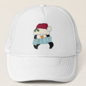 kerstpinguïn Tshirts en cadeautjes Trucker Pet (Voorkant)