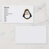 Kerstpinguïn Visitekaartje (Voorkant / Achterkant)