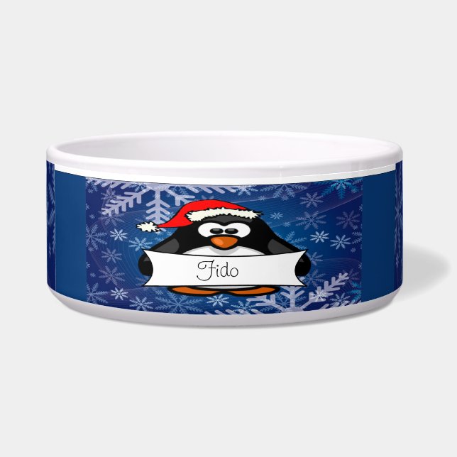 Kerstpinguïn Voerbakje (Voorkant)