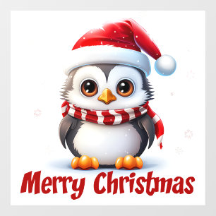 Kerstpinguïn Window Cling Raamsticker