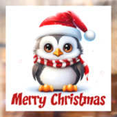 Kerstpinguïn Window Cling Raamsticker (Vel 2)