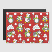 Kerstpinguïnachtergrond (Voorkant / Achterkant)