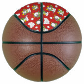 Kerstpinguïnachtergrond Basketbal (Rechts)