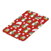 Kerstpinguïnachtergrond Magneet (Linkerzijde)