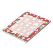 Kerstpinguïnachtergrond Notitieblok (Linkerzijde)