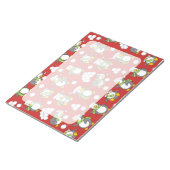 Kerstpinguïnachtergrond Notitieblok (Schuin)