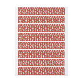 Kerstpinguïnachtergrond Omwikkelbaar Adreslabel (Vel)