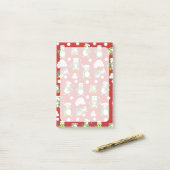 Kerstpinguïnachtergrond Post-it® Notes (Op bureau)