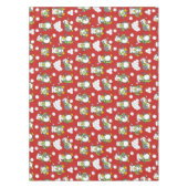 Kerstpinguïnachtergrond Tafelkleed (Voorkant)