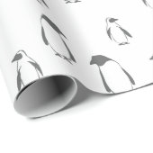 Kerstpinguïnpatroon - kerstcadeautjes cadeaupapier (Rol Hoek)