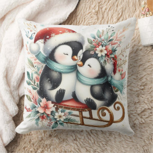 Kerstpinguïns 1 kussen