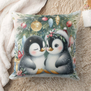 Kerstpinguïns 6 kussen